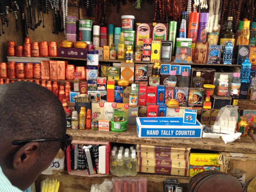products in a store in Senegal